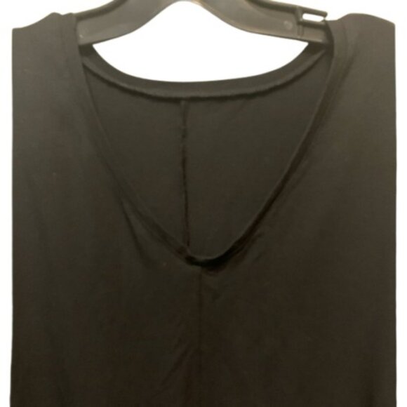 Ayrtight black v-neck oversized tunic size xs - Picture 5 of 9